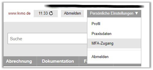 eTerminservice FAQ MFA Zugang Einstellungen